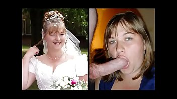 Brides dressed undressed fucked and facial big cock natural tits homemade