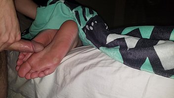 Cumming on Wife's Feet #44