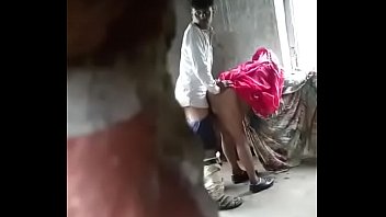 Indian couple having sex in old building