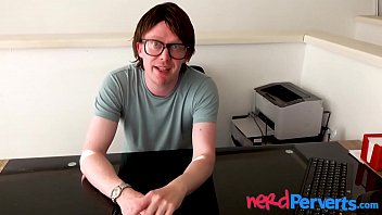 Interviewed teen tricked into sucking nerd dick