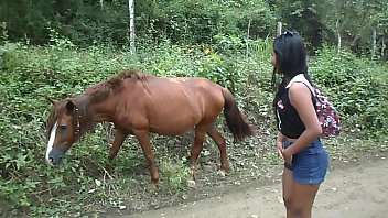 big horse cock tiny young girl cum in pussy