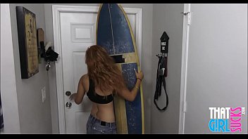 Sexy Petite Skinny Surfer Step Sister Blowjob For Step Brother