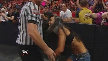 AJ Lee getting turned to ugly by f. permanently!