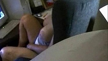 Hidden cam catches my mom masturbating at PC