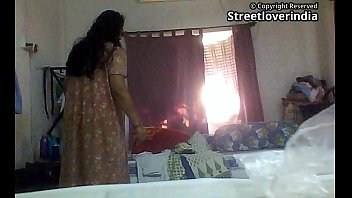 Sexy Mature Indian aunt spied by neighbour in bedroom