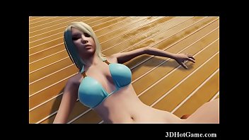 Gorgeous 3d anime young girl cum covered!