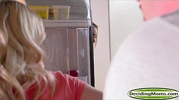 Alli Rae and her BF end up fucking in bed with her stepmom Devon