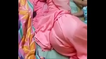 Didi (elder sister) wearing reshmi salwar s. ass