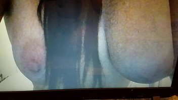 Big titty wife anal fucked by strang on camera while husband watches from laptop