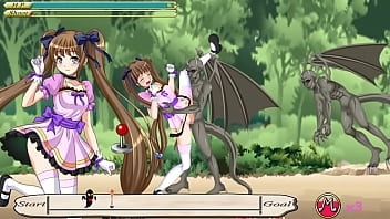 Sexy hentai woman in sex with monster man in a forest xxx