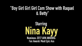 Big Booty Bisexuals Nina Kayy, Miss Raquel & Betty Bang love dick & when they are start sucking & milking a lucky hard cock, they make sure to bust that nut! Full Video & More Nina @ NinaKayy.com!