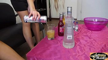 Two sexy Girls with Pantyhose Drinking & Peeing
