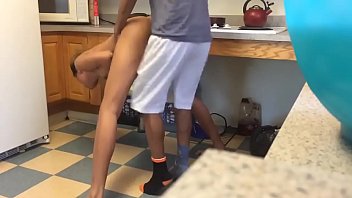 Black Teen Fucking Girl In Kitchen While Parents Gone