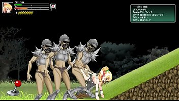 Pretty teen hentai girl in hard sex with soldiers - Battle of Girls ryona game