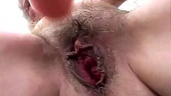 Dirty granny toy fucking her old hairy slit