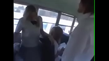 Teen Girl Gets It On With A Man On The Bus