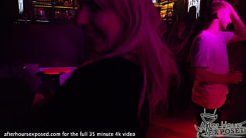 real late night lesbian date out at bars and then ending back at home with sex and orgasms