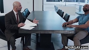 House agent has to suck his client's big black cock to make a deal