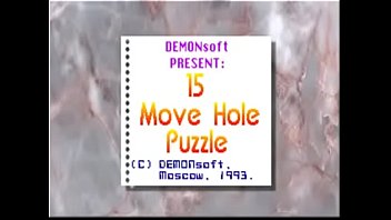 15 Move Hole Puzzle DOS