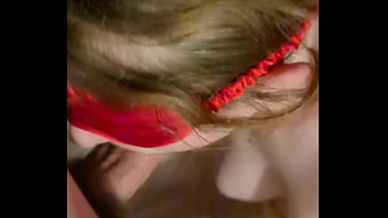Teen slut doggy fucked while blindfolded
