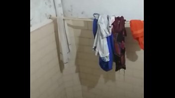 Kerala village blacky aunty nude bath in hospital bathroom
