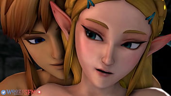Zelda fucked and filled by Link from behind (WoozySFM)