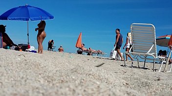 Big boobs nude beach