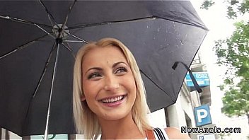 Beautiful blonde amateur anal fucked POV