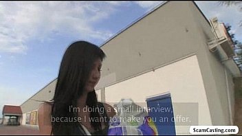 Aspiring teen model gets tricked by an agent and she gets fucked outdoor