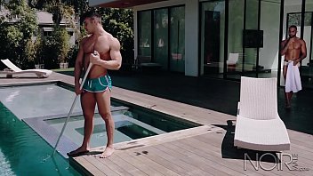 Sexy Big Cock Black Guy Has Sex With Latin Boy Who Cleans His Pool
