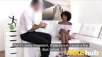 Fake Agent Ebony Brazilian babe Luna Corazon fucked by agent in casting