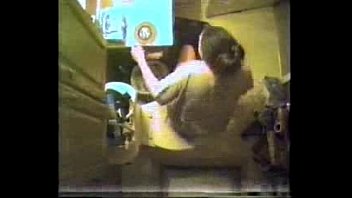 My sister using vibrator in toilet. Hidden cam