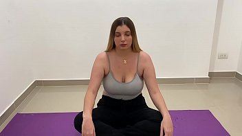 Step mom and son fuck after meditating