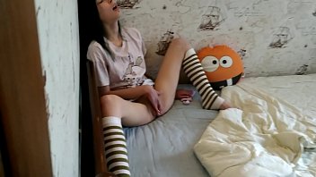 Caught her stepbrother watching her masturbate | Catch, Squirt, Real Orgasm