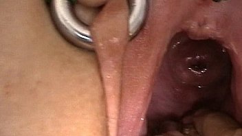 Gapping Pussy very Closeup Cunt open Stretching Dilatation