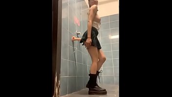 Public Shower Masturbation with Slut Whore Paloma