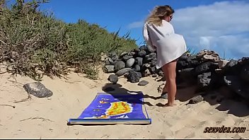 MILF fucked at beach