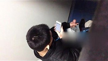 SPECSADDICTED Spy Chinese guy jerking off in toilet
