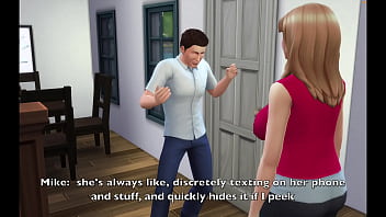 Sims 4:  Blonde Milf with Big Tits Fucks Her Neighbor