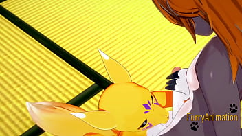 Digimon Hentai - Taomon & Grey Fox Hard Sex