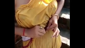 Indian wife changing clothes