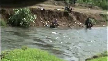 Lady Open Bath and Cloth in River by Hidden Cam HIGH