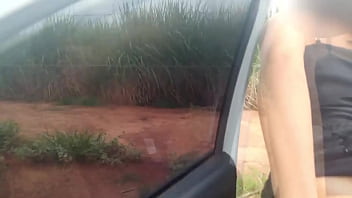She begging me to stop the car at the woods to fuck her hard and cum inside