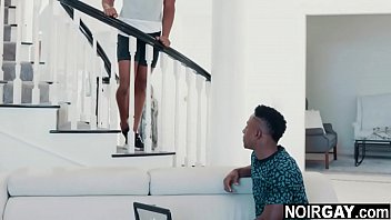 Black guy having gay sex with his almost