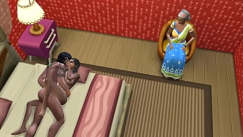 Step son leaves his stepsister pregnant in front of his - indian family sex