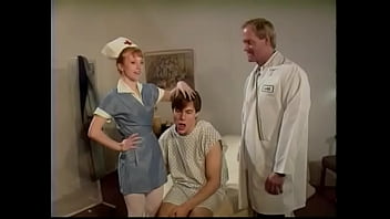 Main doctor welcomes friend to fuck hard couple of preety busty employees